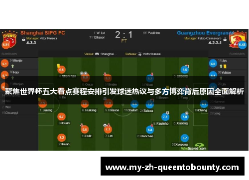 聚焦世界杯五大看点赛程安排引发球迷热议与多方博弈背后原因全面解析 聚焦世界杯五大看点赛程安排引发球迷热议与多方博弈背后原因全面解析